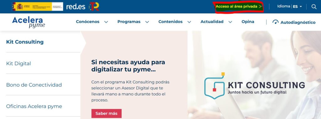 Darte de alta en acelera pyme